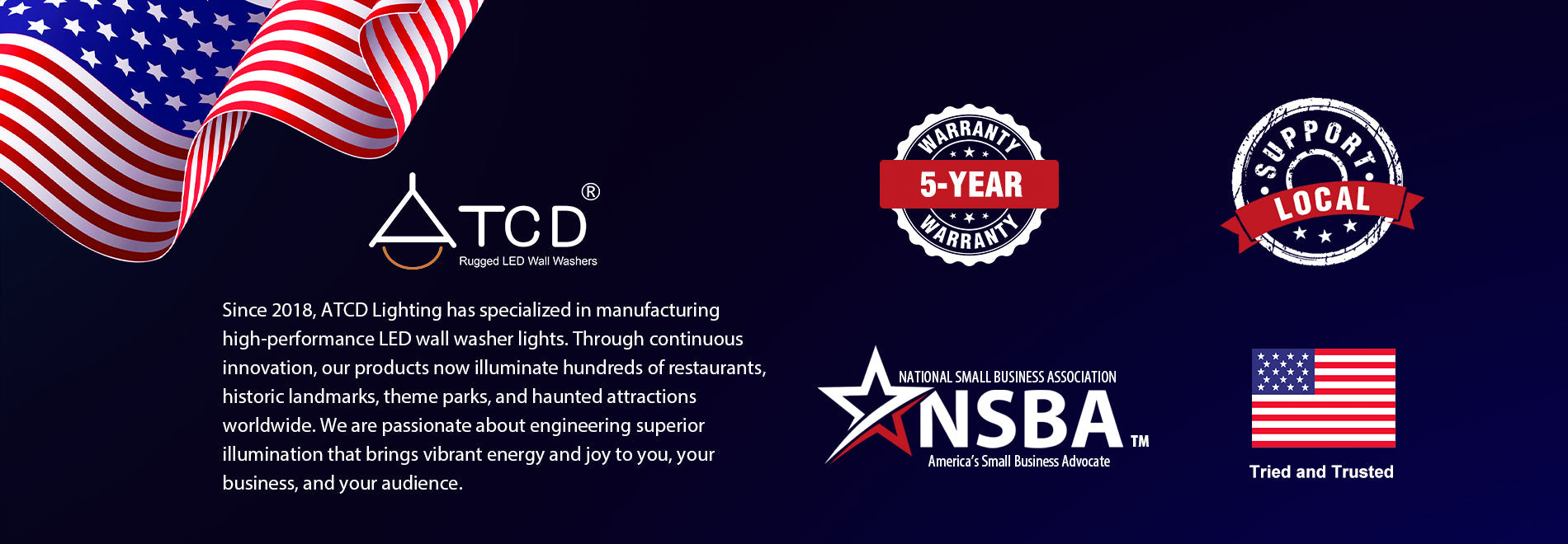 ATCD Lighting - North Carolina Manufacturer of LED Wall Washer Lights