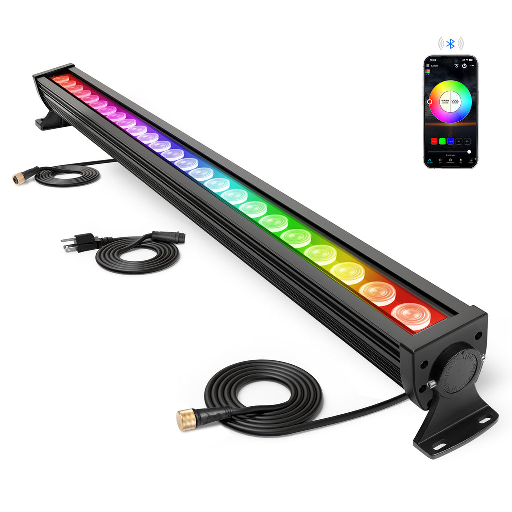 ATCD Lighting 168W Programmable RGB+CCT LED Wall Washer Light Bar